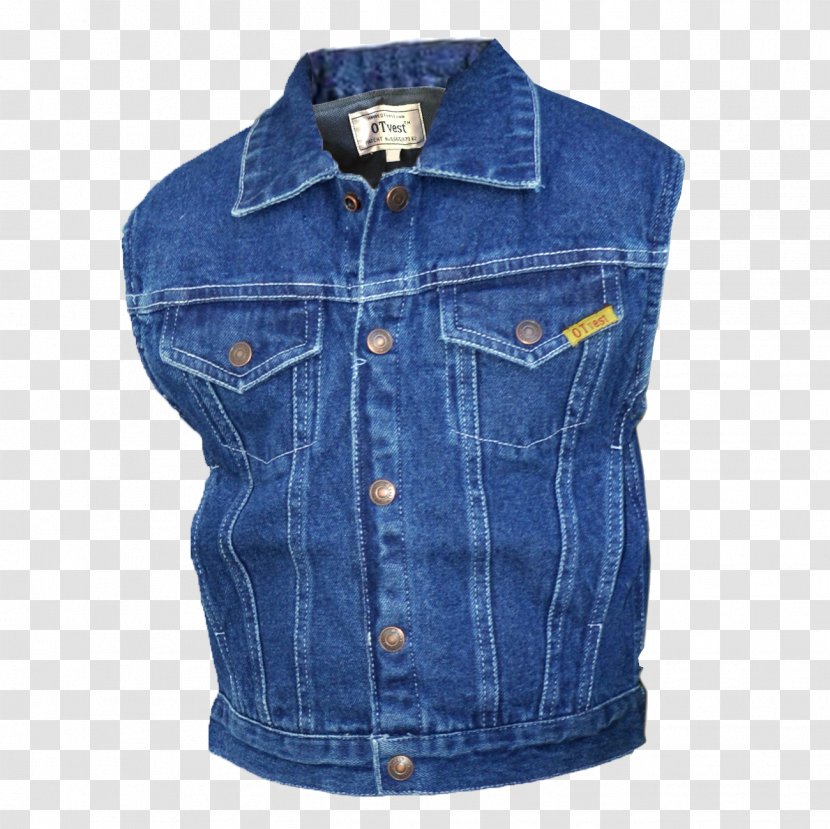 Gilets Jacket Jeans Denim Outerwear - Textile Transparent PNG