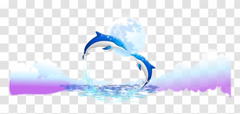 Wind Wave Seawater Clip Art - Sky - Vector Dolphins Transparent PNG