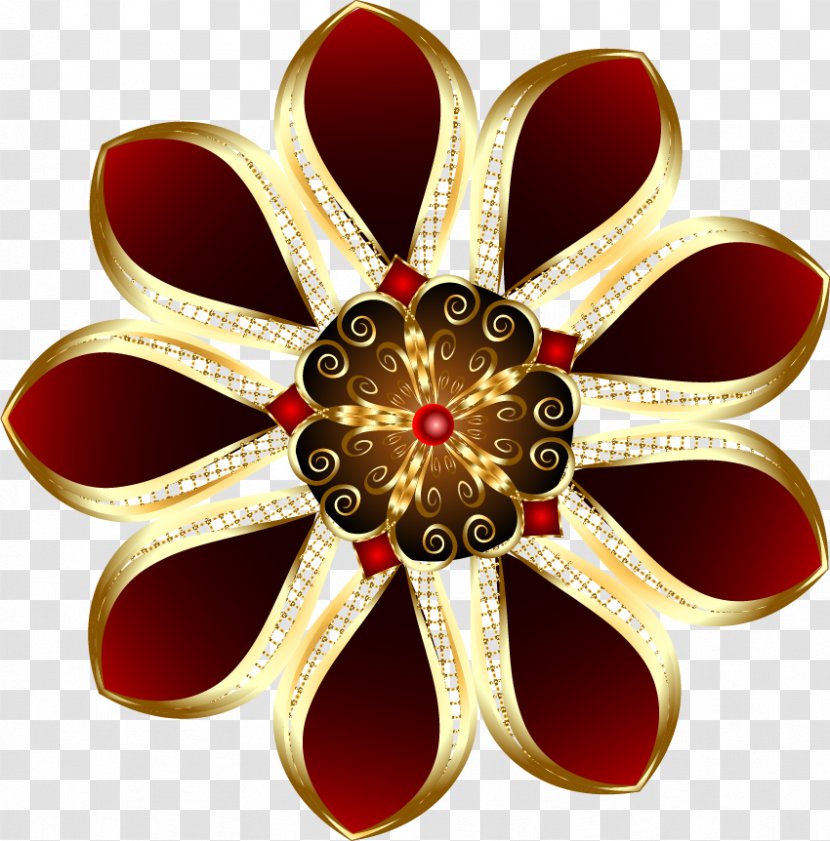 Flower Background - Symmetry - Jewellery Transparent PNG