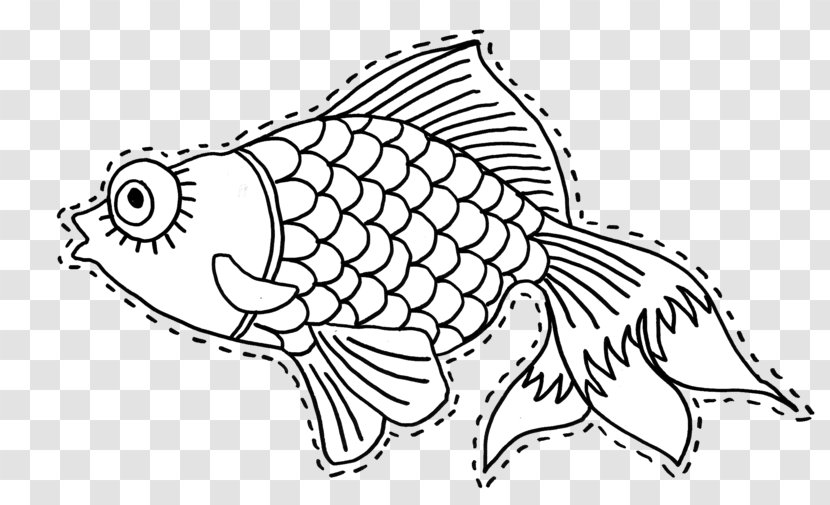 Fish Drawing Line Art April Fool's Day Coloring Book - Wing Transparent PNG