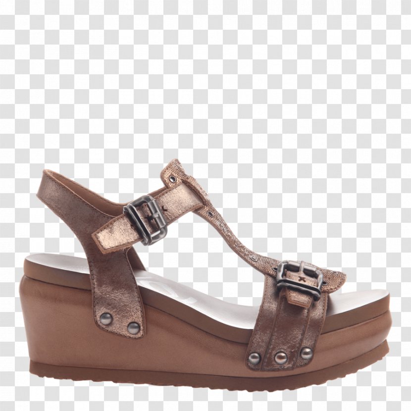 Shoe Wedge Leather Slide T-bar Sandal - Tbar - Platform Shoes Transparent PNG