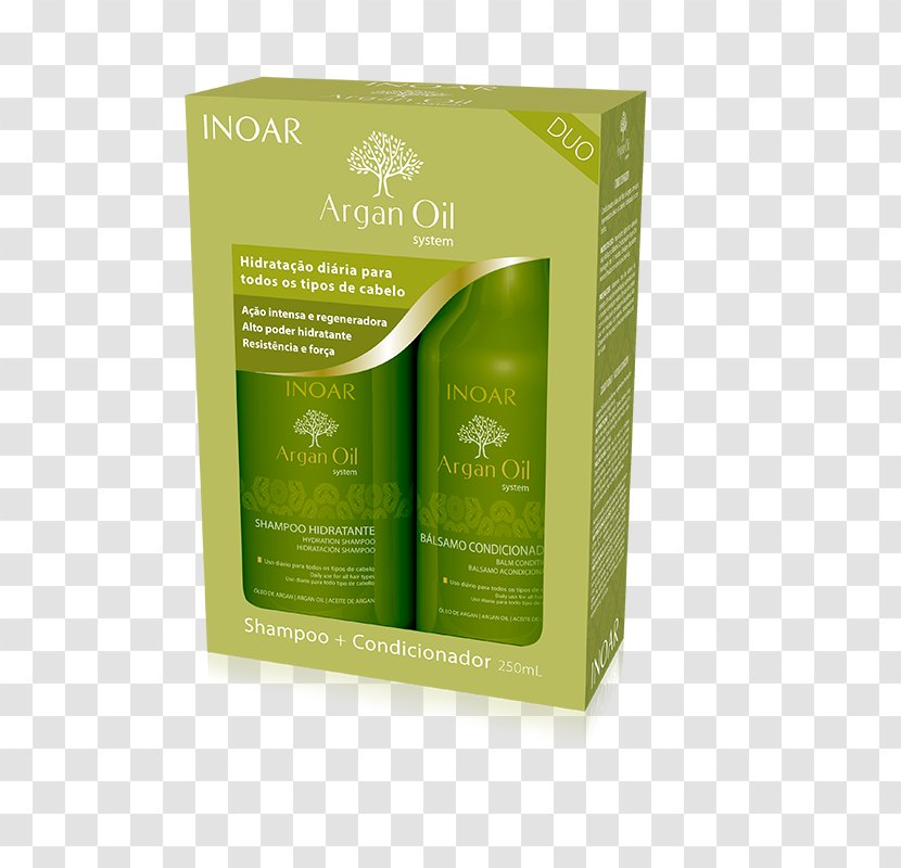 Monoi Oil Hair Conditioner INOAR Argan Kit Duo - Moisturizer Transparent PNG