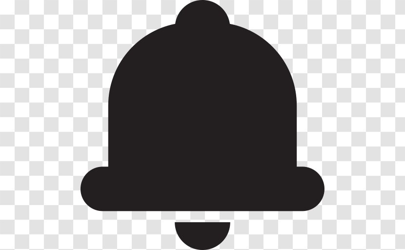Hat Silhouette Font - Black And White - Bell Icon Transparent PNG
