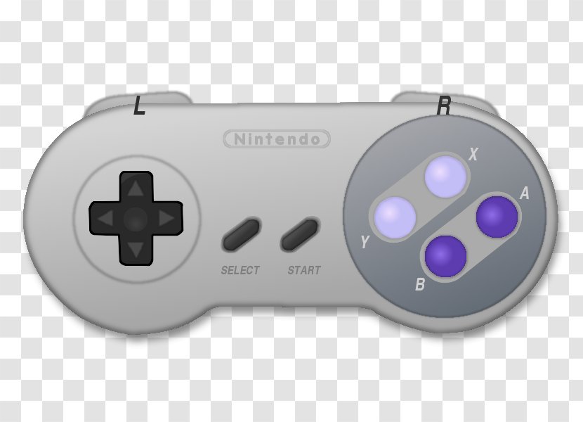 Super Nintendo Entertainment System Wii Classic Controller Game Controllers - Gamepad - Controls Transparent PNG