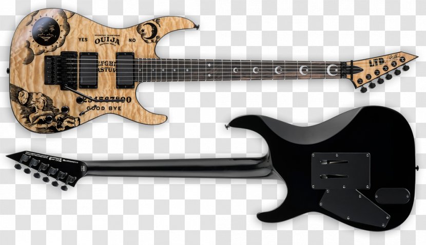 ESP Kirk Hammett LTD KH-202 Guitars Signature Series KH-602 Ouija - Plucked String Instruments - Guitar Transparent PNG