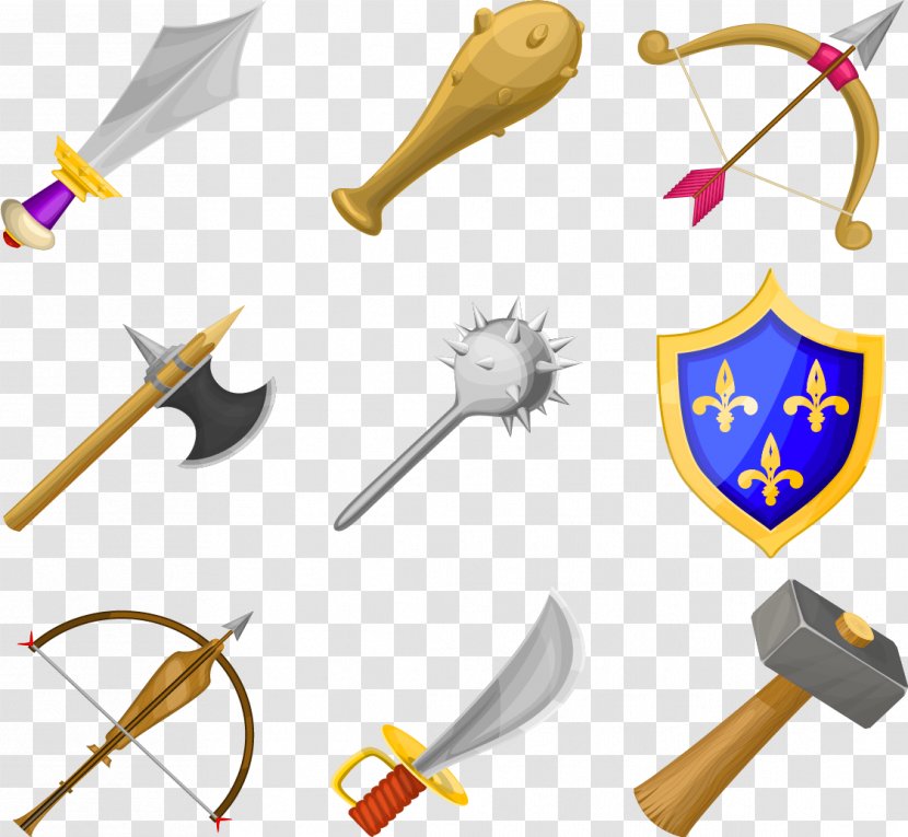 Shield Weapon Clip Art - Gladiator - Ancient Weapons Transparent PNG
