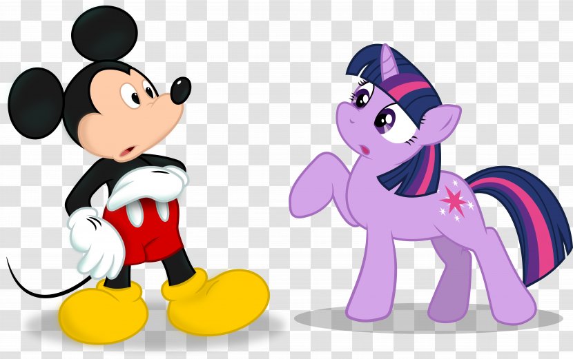 Twilight Sparkle Mickey Mouse Pinkie Pie Rainbow Dash Clip Art - Animal Figure - Little Cartoon Transparent PNG