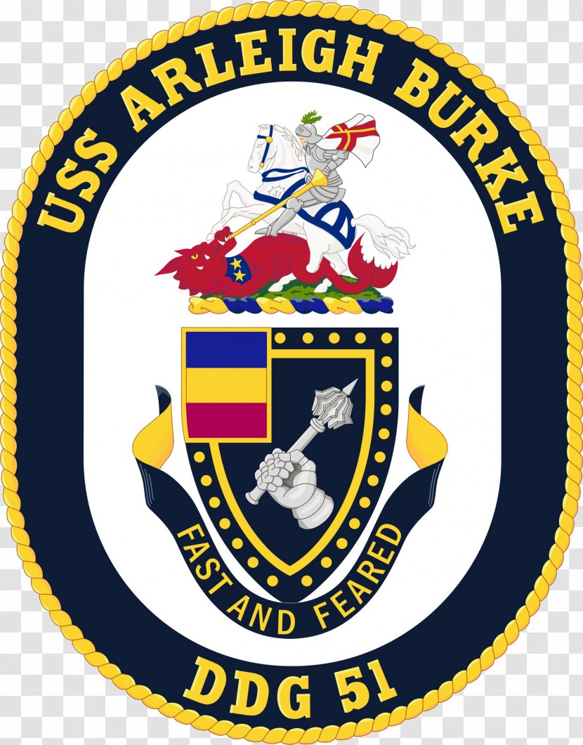 Naval Station Norfolk USS Arleigh Burke Burke-class Destroyer United States Navy Guided Missile - Logo - Organization Transparent PNG