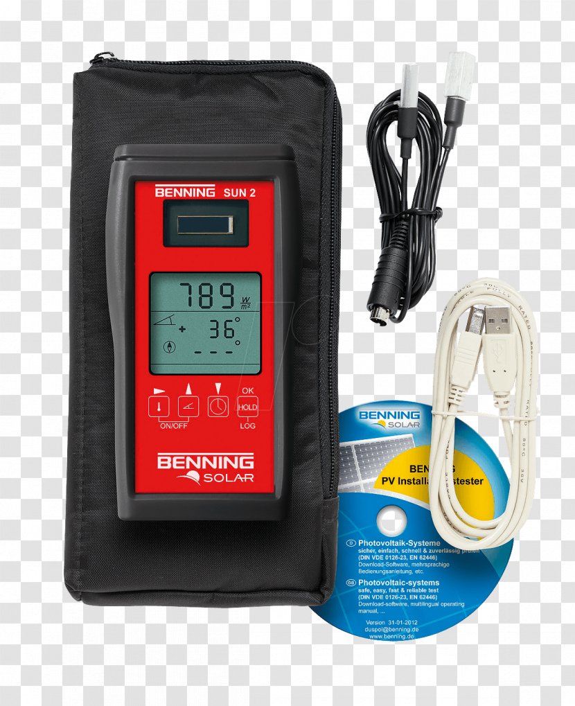 Photovoltaics Photovoltaic System Electronics Multimeter Conrad Electronic - Public Key Certificate - Measuring Height Transparent PNG