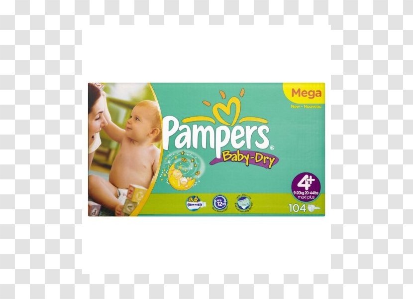 Diaper Pampers Baby Dry Size Mega Plus Pack Brand Maxi Large - Infant Transparent PNG