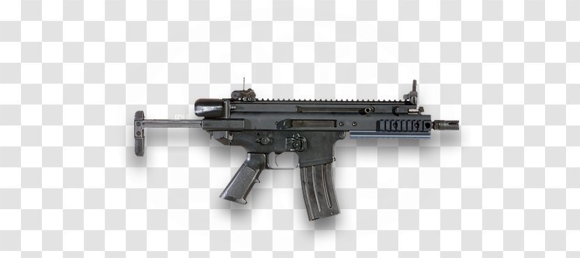 FN SCAR Personal Defense Weapon Herstal Firearm Submachine Gun - Tree Transparent PNG