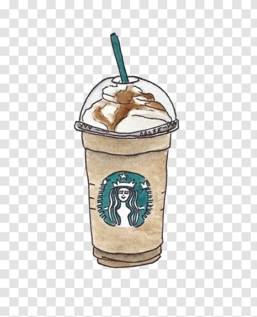 Starbucks Cup Background - Painting - Floats Latte Macchiato Transparent PNG