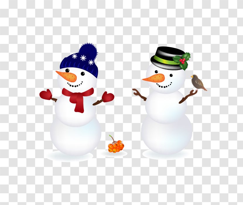 Santa Claus Christmas Snowman Clip Art - Ornament - Two Transparent PNG