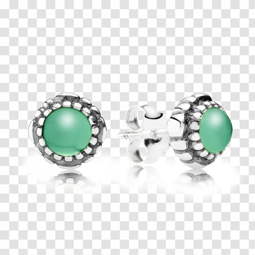 Earring Birthstone Pandora Chrysoprase Jewellery - Charm Bracelet - Earrings Transparent PNG