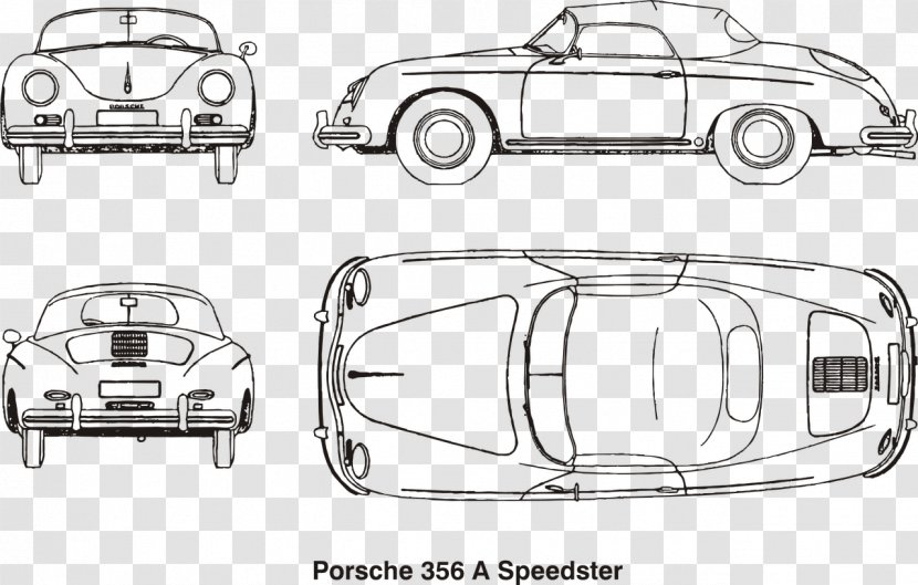 Porsche 356 Car 550 911 - Classic Transparent PNG