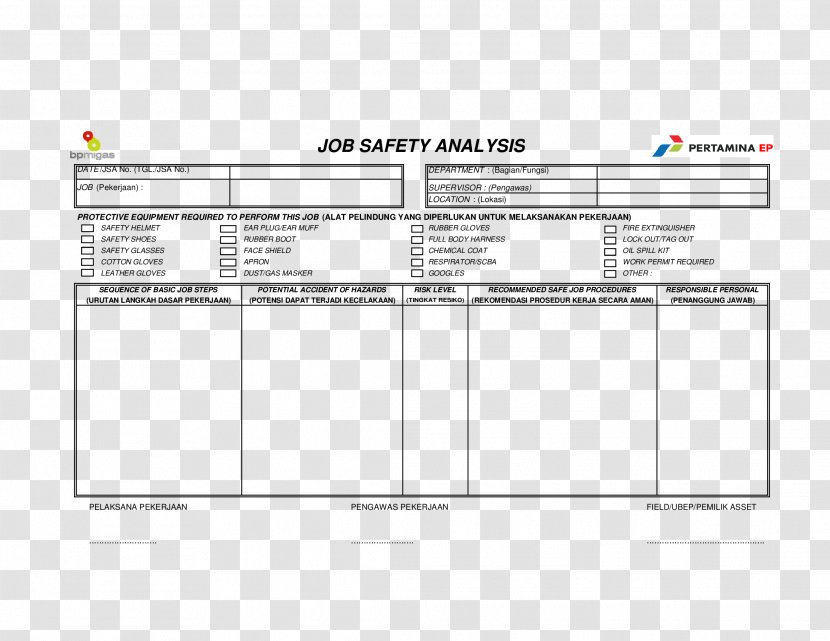 Job Safety Analysis Screenshot - Diagram - Design Transparent PNG