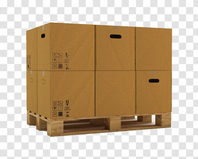 Palletizer Logistics Delivery Box - Pallet Transparent PNG