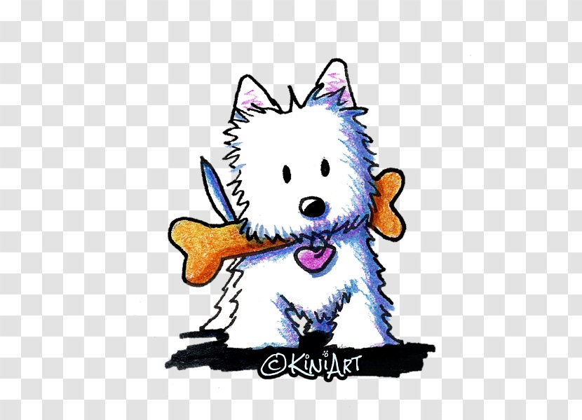 West Highland White Terrier Scottish Cairn Miniature Schnauzer Puppy - Drawing Transparent PNG