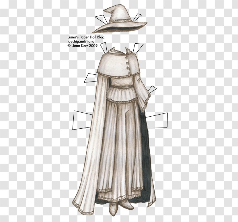 Robe Paper Doll Clothing Costume - Pants Transparent PNG