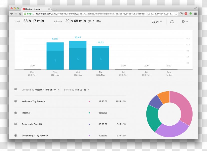 Toggl Time-tracking Software Computer Program Management - Multimedia - Time Transparent PNG