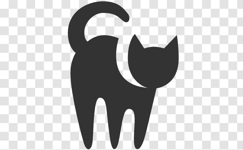 Black Cat Dog - Horse Like Mammal - Free High Quality Icon Transparent PNG