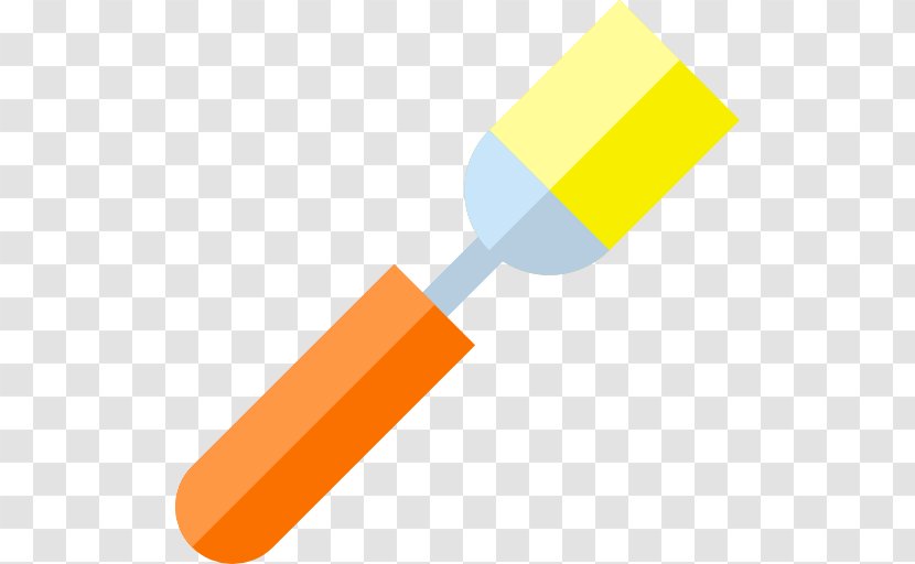 Paintbrush - Makeup Brush - Orange Transparent PNG