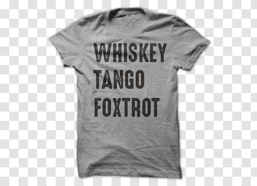 Long-sleeved T-shirt Hoodie Top - Whiskey Tango Foxtrot Transparent PNG
