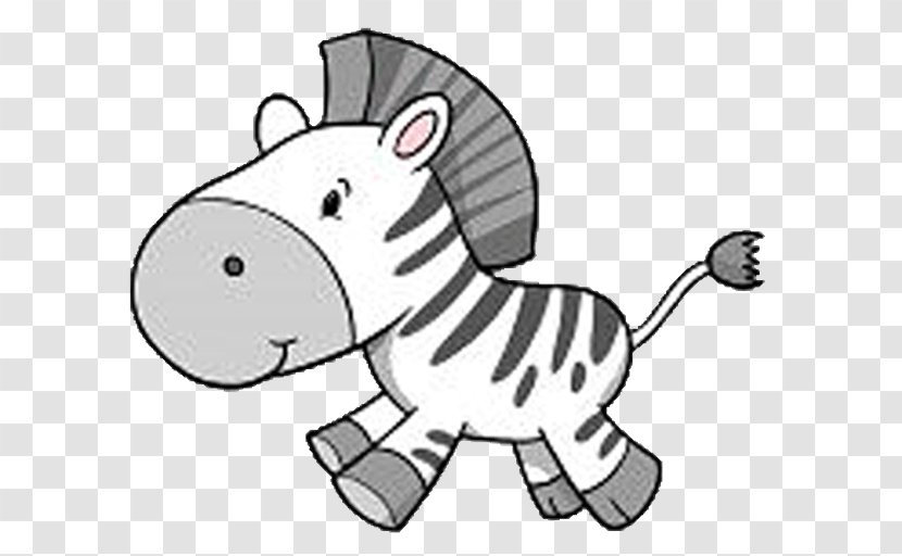 Drawing Cartoon Zebra Clip Art - White Transparent PNG