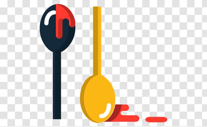 Knife Spoon Cutlery Icon - Flat Design - Two Spoons Transparent PNG
