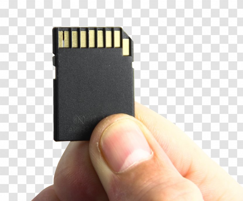 Flash Memory Card Computer - Technology - Hand Holding Transparent PNG