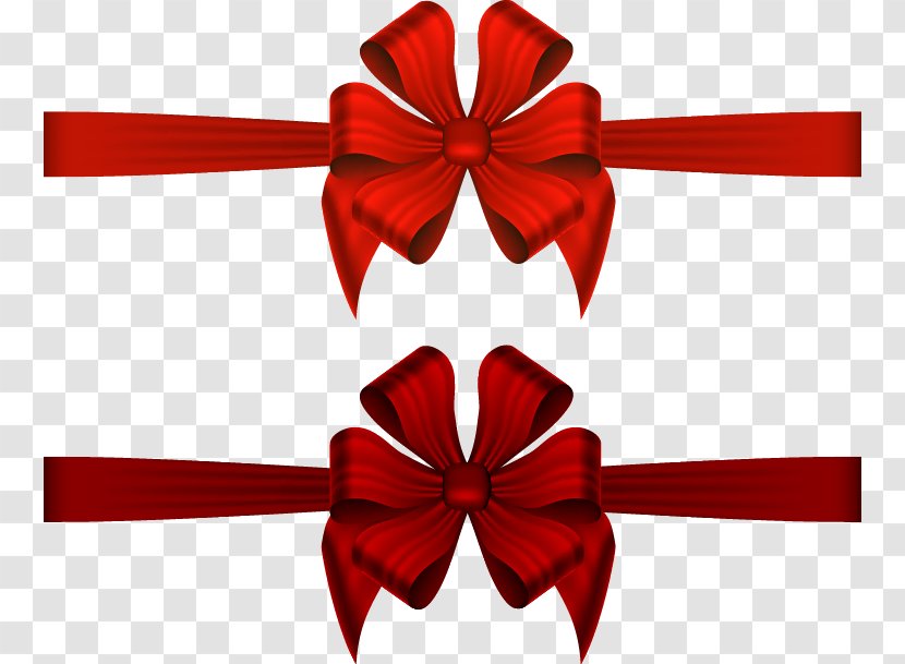 Ribbon Bow And Arrow Clip Art - Festive Gift Transparent PNG