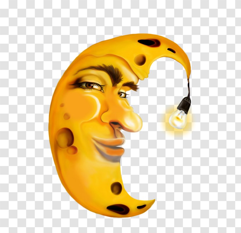 Moon Image Drawing Crescent - Smiley - Light Efficiency Transparent PNG