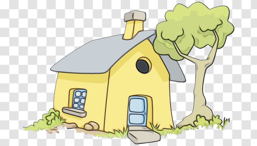 Real Estate Background - House - Cottage Hut Transparent PNG