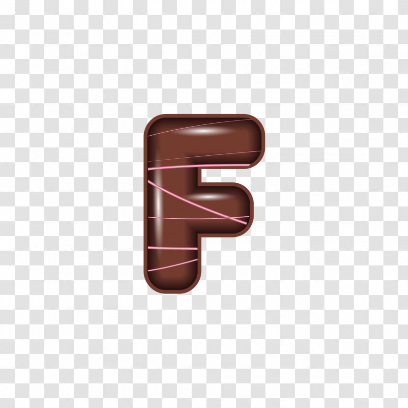 Square Angle Brown Font - Rectangle - The Chocolate Alphabet F Transparent PNG