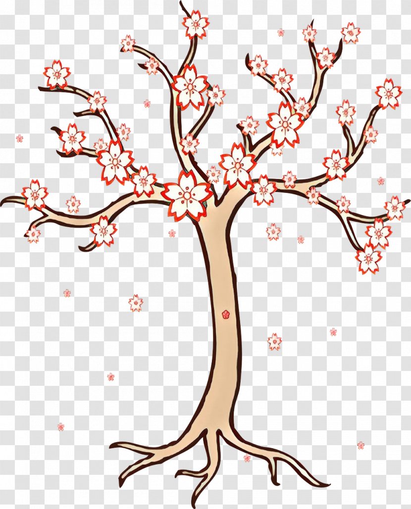 Tree Branch Plant Woody Clip Art - Flower Twig Transparent PNG