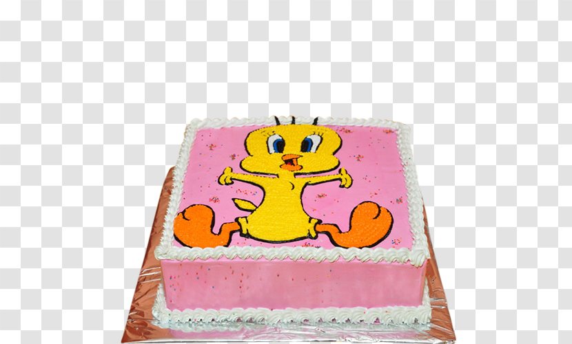 Birthday Cake Torte Decorating Pink M - Tweety Bird Transparent PNG