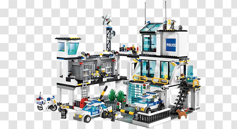 Lego City Toy LEGO 60047 Police Station 7498 Set Transparent PNG