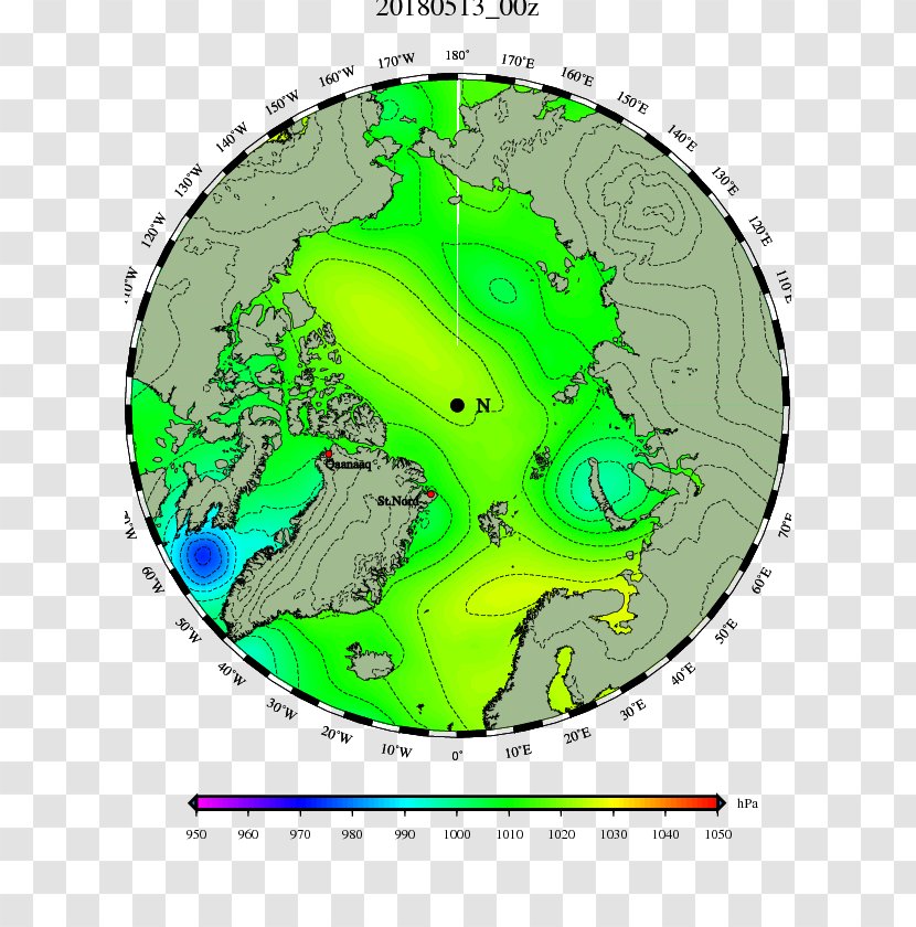 North Pole Danish Meteorological Institute Jet Stream Northern Hemisphere Beaufort Sea - Weather - Storm Transparent PNG