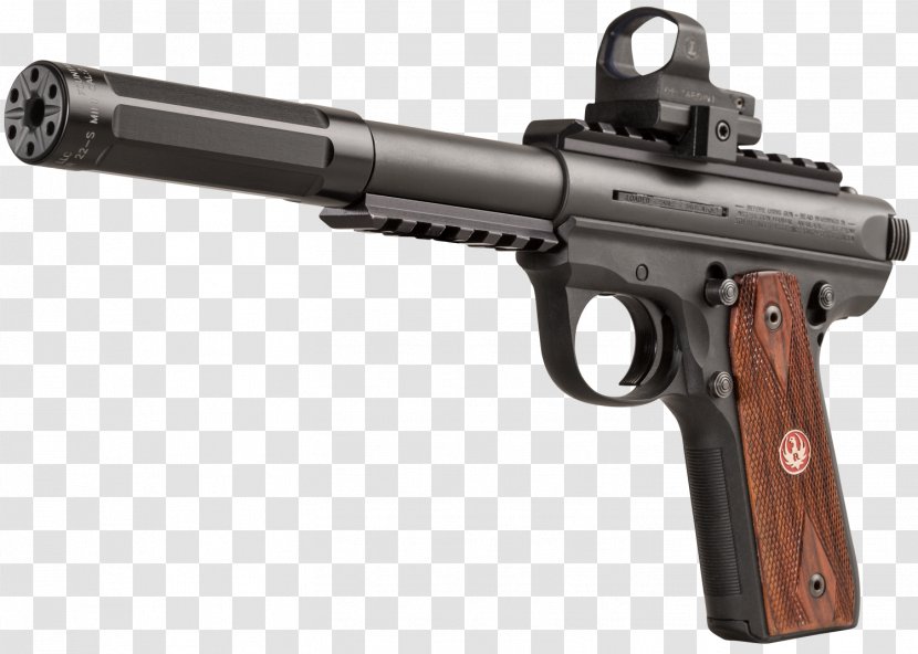 Trigger Revolver Firearm Gun Barrel Silencer - Flower - Weapon Transparent PNG