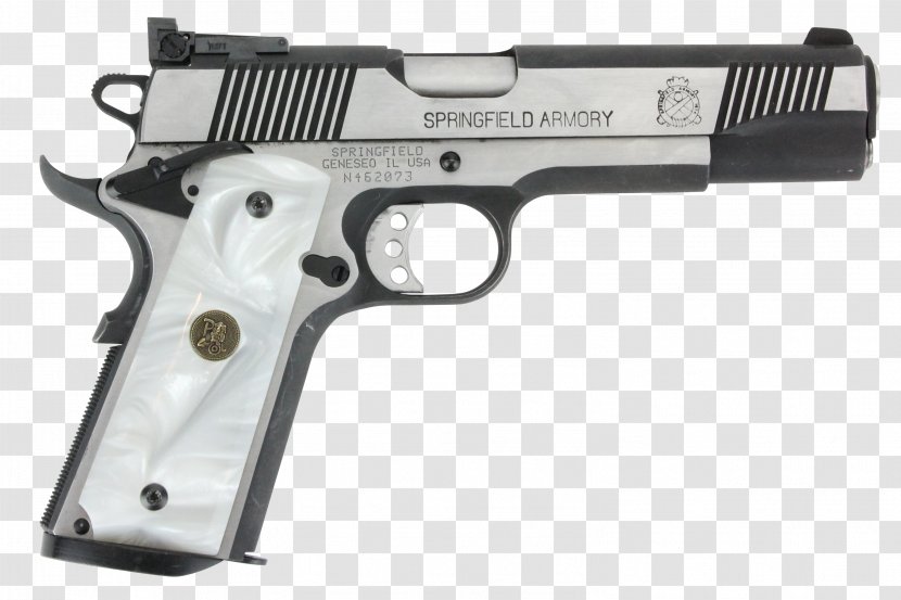Firearm Pistol Grip M1911 Pearl - Handgun Transparent PNG