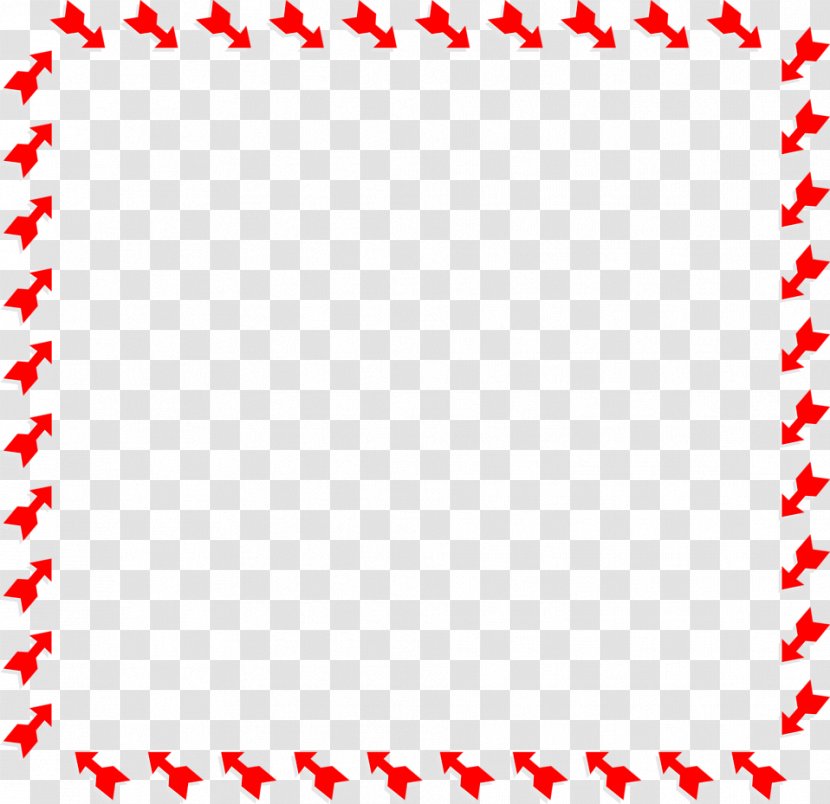 Borders And Frames Clip Art - Heart - Page Border Transparent PNG