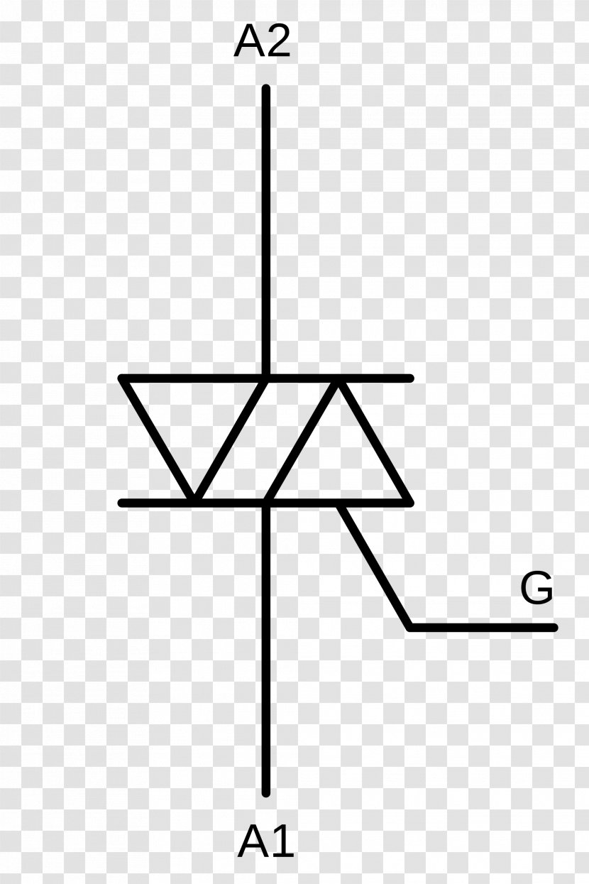 TRIAC Electronic Symbol Silicon Controlled Rectifier Thyristor Solid-state Relay - Emitting Clipart Transparent PNG