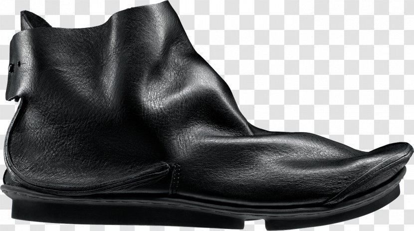 Leather Boot Shoe Walking - Black Transparent PNG