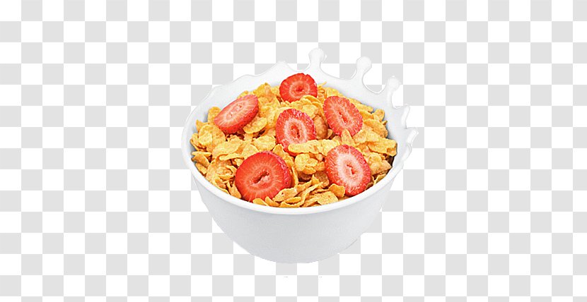 Breakfast Cereal Milk Corn Flakes Bowl - Dish - Egg Fried Rice Transparent PNG