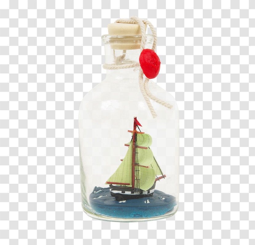 Glass Bottle Bateau En Bouteille Impossible Ship - Botella Transparent PNG