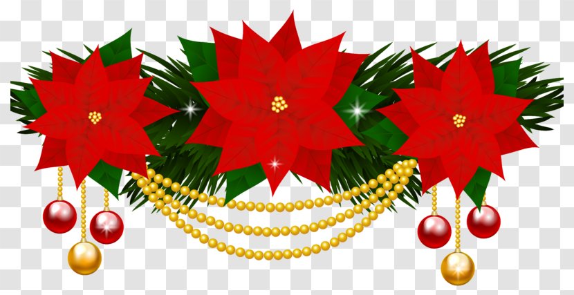 Clip Art Christmas Poinsettia Openclipart Image - Tree - Muharram New Year Transparent PNG