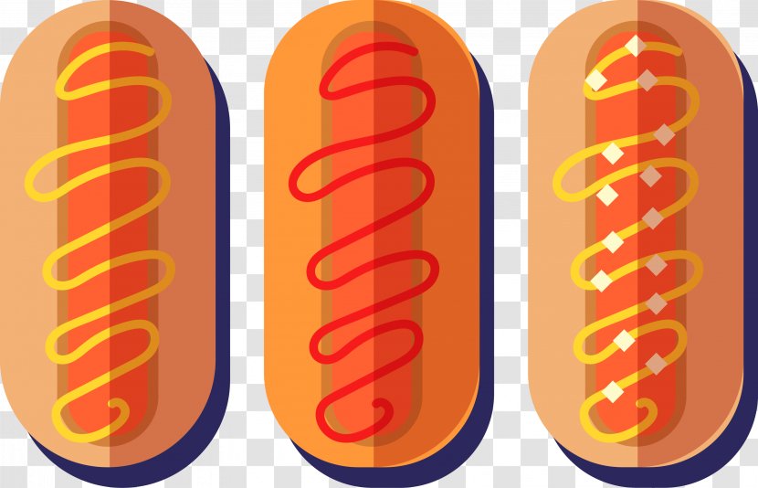 Sausage Hot Dog Bratwurst Barbecue Ham - Vector Transparent PNG