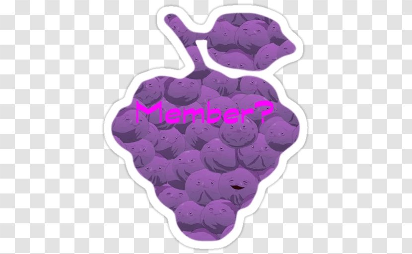 Telegram Sticker Member Berries YouTube Messaging Apps - Purple - 19 Transparent PNG