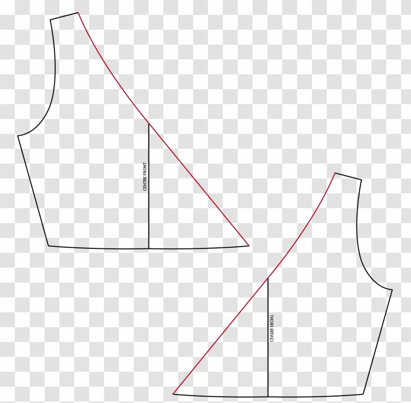 Tuck Waistline Seam Pattern - White - Bottom Transparent PNG