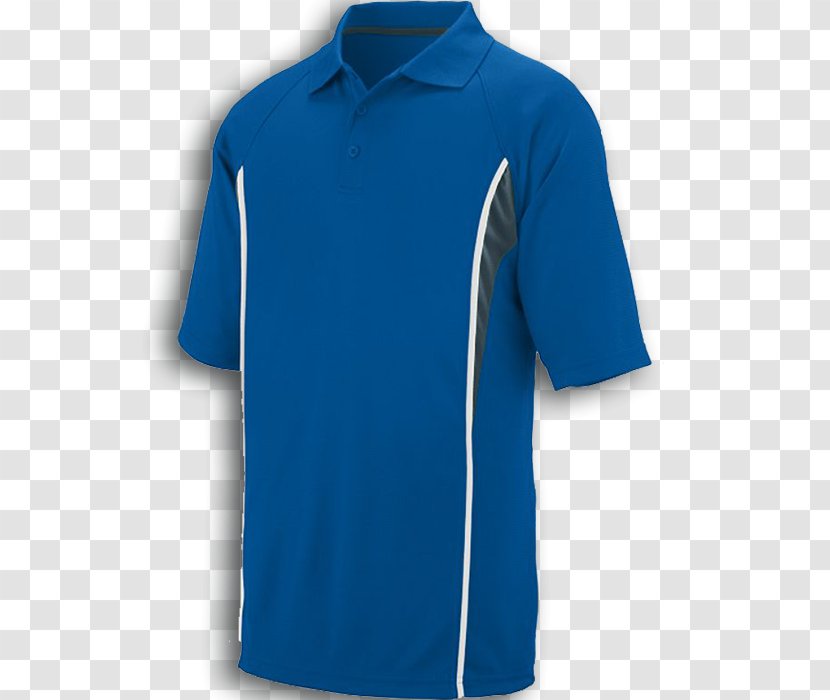 Dri-FIT Sleeve Polo Shirt T-shirt Nike - Electric Blue Transparent PNG